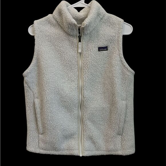 Patagonia Off-White Fleece Vest - Picture 1 of 6